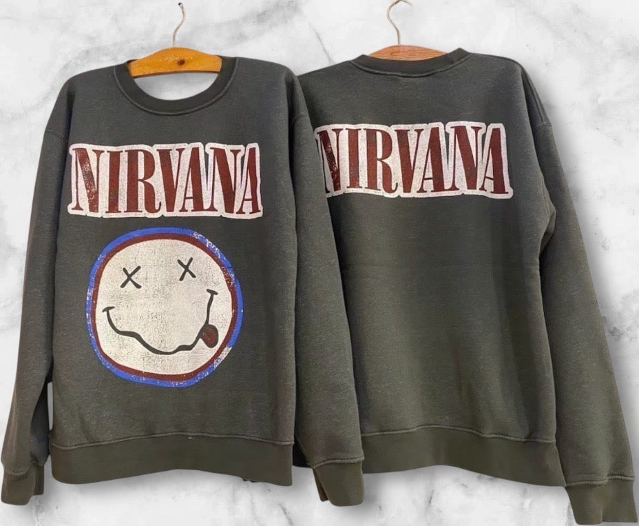 Nirvana スウェットLS（受注商品11/30より順次発送）